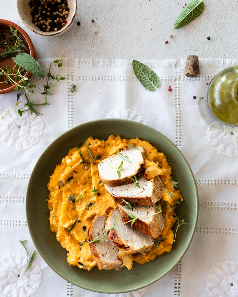 Pork tenderloin with sweet potato / Susi Gastro Studio / Amsterdam Food Photographer