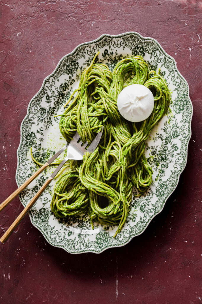 Pasta with burrata / S'usi Gastro Studio / Amsterdam food photographer